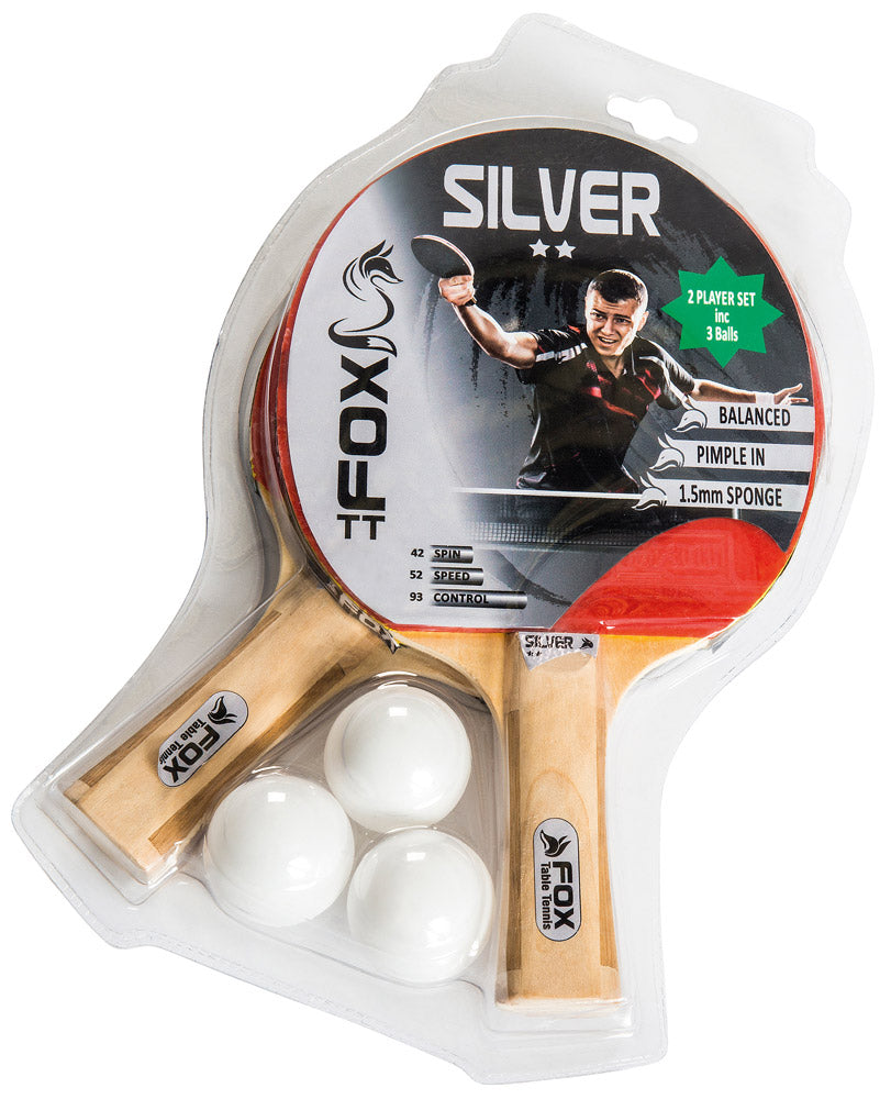 Fox Silver 2 Player Table Tennis Set