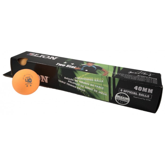 TABLE TENNIS BALLS LION 3* ORANGE